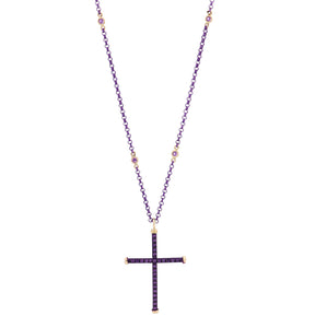 CROSS - 18KT YELLOW GOLD - STERLING SILVER - TITANIUM