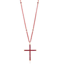 Load image into Gallery viewer, CROSS - 18KT YELLOW GOLD - STERLING SILVER - TITANIUM