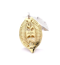 Load image into Gallery viewer, &quot;LOVE LEMONS&quot; - 18KT GOLD - WHITE DIAMONDS - PENDANT - EX-LARGE