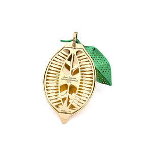 "LOVE LEMONS" -  18KT GOLD - TSAVORITES - PENDANT - EX-LARGE
