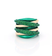 Load image into Gallery viewer, &quot;LIZZY&quot; - 18KT GOLD - TSAVORITES