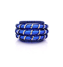 Load image into Gallery viewer, &quot;APERITIVO&quot; - 18KT GOLD - BLUE SAPPHIRES