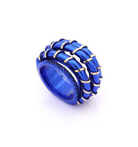 "APERITIVO" - 18KT GOLD - BLUE SAPPHIRES