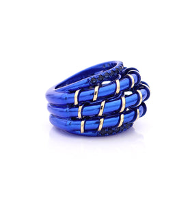 "APERITIVO" - 18KT GOLD - BLUE SAPPHIRES