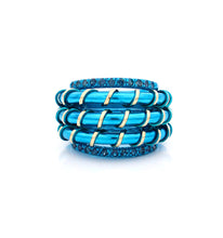 Load image into Gallery viewer, &quot;APERITIVO&quot; - 18KT GOLD - LIGHT BLUE SAPPHIRES