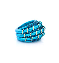 Load image into Gallery viewer, &quot;APERITIVO&quot; - 18KT GOLD - LIGHT BLUE SAPPHIRES