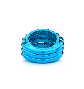 "APERITIVO" - 18KT GOLD - LIGHT BLUE SAPPHIRES