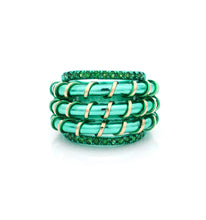 Load image into Gallery viewer, &quot;APERITIVO&quot; - 18KT GOLD - TSAVORITES