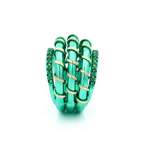Load image into Gallery viewer, &quot;APERITIVO&quot; - 18KT GOLD - TSAVORITES