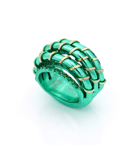 "APERITIVO" - 18KT GOLD - TSAVORITES
