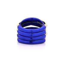 Load image into Gallery viewer, &quot;LIZZY&quot; - 18KT GOLD - WHITE DIAMONDS - COBALT BLUE