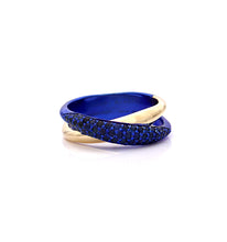 Load image into Gallery viewer, &quot;MARGAUX&quot; - 18KT GOLD - BLUE SAPPHIRES