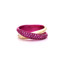 Load image into Gallery viewer, &quot;MARGAUX&quot; - 18KT GOLD - PINK SAPPHIRES
