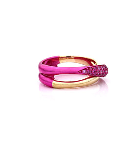 "MARGAUX" - 18KT GOLD - PINK SAPPHIRES