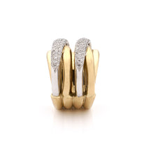 Load image into Gallery viewer, &quot;LIZZY&quot; - 18KT YELLOW AND WHITE GOLD - WHITE DIAMONDS