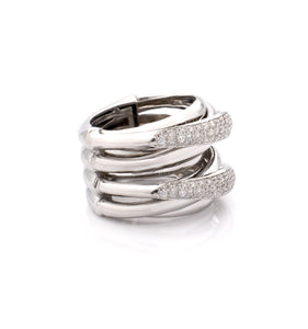 "LIZZY" - 18KT WHITE GOLD - WHITE DIAMONDS